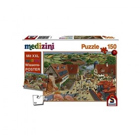 Schmidt Spiele- Découvrez La Ferme-Medizini Puzzle, 56291