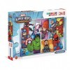 Clementoni- Puzzle Maxi Superhero 24pzs Marvel Other, 24208, Multicolore, One Size