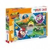 Clementoni- Top Wing Supercolor Wing-24 pièces Maxi-Puzzle Enfant-fabriqué en Italie, 3 Ans et Plus, 28514, Multicolore