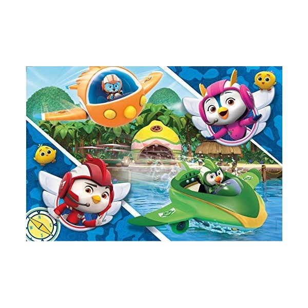 Clementoni- Top Wing Supercolor Wing-24 pièces Maxi-Puzzle Enfant-fabriqué en Italie, 3 Ans et Plus, 28514, Multicolore