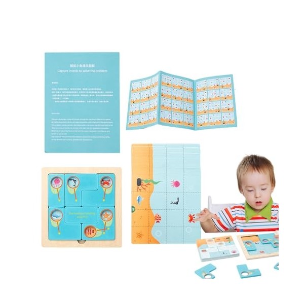 QARIDO Puzzle pour Tout-Petits,Puzzles pour Tout-Petits, Puzzles Montessori adaptés aux, Jouets Montessori sûrs, Puzzles sens