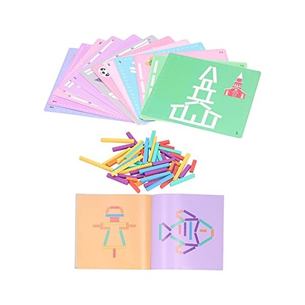 Agatige Puzzles préscolaires, Forme de Carte arithmétique Correspondant Puzzle Enfants Jouet éducatif pour Cadeau