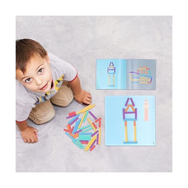 Agatige Puzzles préscolaires, Forme de Carte arithmétique Correspondant Puzzle Enfants Jouet éducatif pour Cadeau