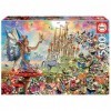 Educa - Puzzle de 500 pièces pour Enfants et Adultes | Fée et Papillons | Mesure : 48 x 34 cm | Inclut Fix Puzzle pour accroc