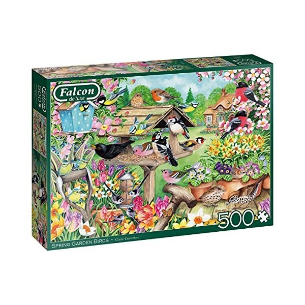 Jumbo- Spring Garden Birds Puzzle, 11280, Multicolore