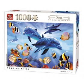 KING- Puzzle 1000 pcs, 5666, Multicolore