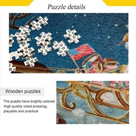 Puzzle Père Noël de 500 pièces, puzzle éducatif intellectuel, décompression, jeu amusant pour enfants et adultes, décoration 