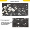 Puzzle noir et blanc étoile neige pour adultes Grand puzzle pour adolescents 500 pièces Jeu dart Cadeau