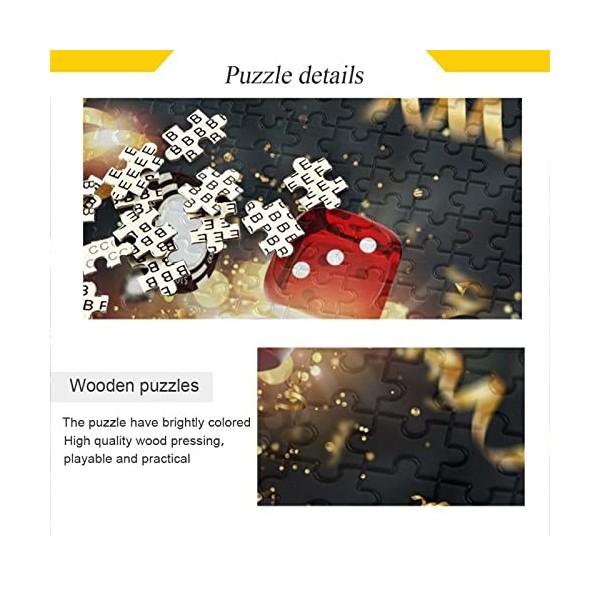 Mignon Art Jeu de Dés Puzzles pour Adultes Grand Puzzle pour Adolescent 500 Pièces Jeu Artwork Cadeau