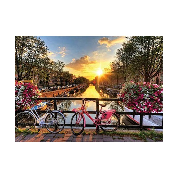 500 pièces/canal et ville de lumière Jigsaw Puzzle paysage japonais jeu de puzzle mode cadeau créatif