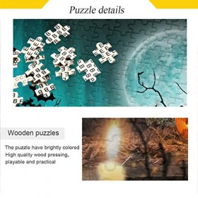 Puzzle dHalloween citrouilles chauve-souris sorcière planches en bois 500 pièces puzzle éducatif intellectuel décompressant 