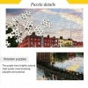 Dublin Puzzle de 500 pièces avec motif de maisons colorées - Jeu éducatif intellectuel et amusant pour enfants et adultes - D