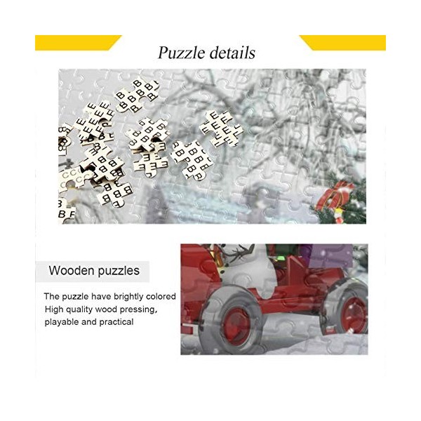 Puzzle 3D de Noël bonhomme de neige camion arbre de Noël 500 pièces puzzle éducatif intellectuel décompressant jeu amusant po