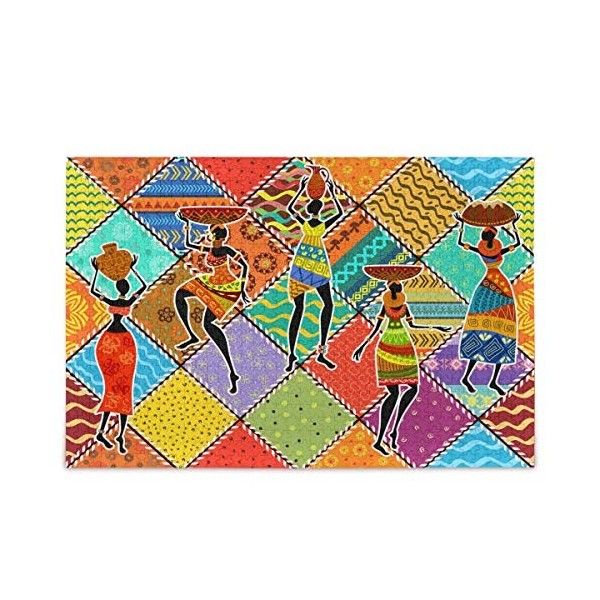 Puzzle coloré de femmes africaines dansantes - Mandala tribal - 500 pièces - Puzzle éducatif intellectuel de décompression am