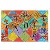 Puzzle coloré de femmes africaines dansantes - Mandala tribal - 500 pièces - Puzzle éducatif intellectuel de décompression am