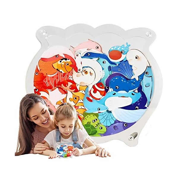 ZONEWD Puzzles créatifs en Acrylique,Puzzles Animaux en Acrylique - Puzzles 2D en Forme danimal irrégulier | Décoration de l