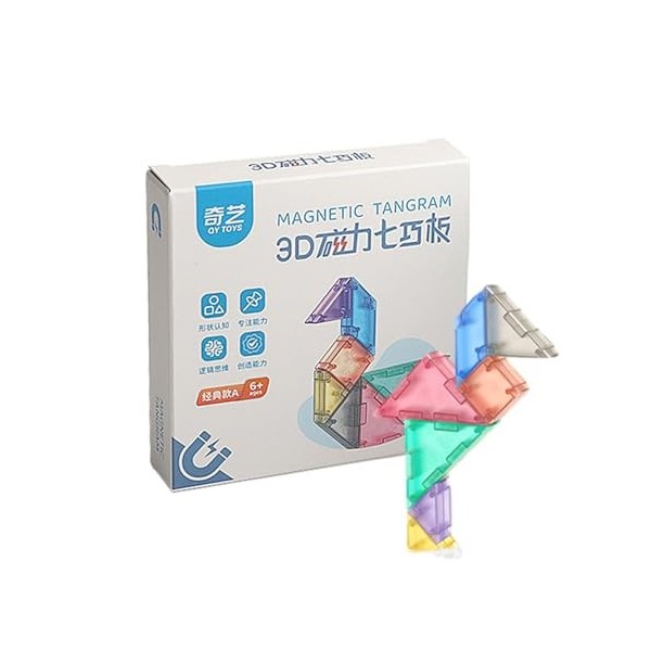 Maciun Puzzle logique - Puzzles pour Blocs de Motifs logiques avec boîte de Rangement,Puzzles Montessori, Jouets sensoriels, 