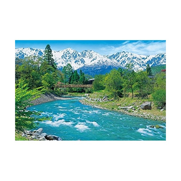 500 puzzles en bois Hakuba Trois Montagnes Et Ruisseaux Clair - Nagano Jigsaw Puzzle Japonais Paysage Puzzle Jeu Mode Cadeau 