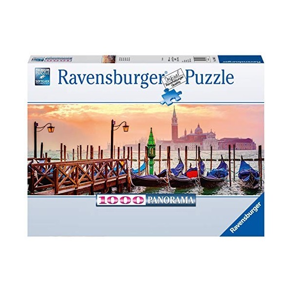 Ravensburger - Puzzle Adulte - Puzzle 1000 p - Gondoles à Venise Panorama - 15082