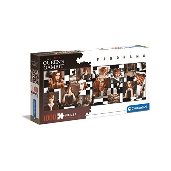 Clementoni- Queens Gambit Gambit-1000 Pièces, Puzzle Netflix, Divertissement pour Adultes-Fabriqué en Italie, 39696, Multico