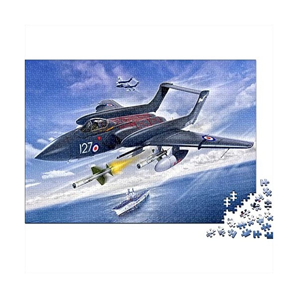 Puzzles 1000 pièces pour Porte-Avions et Avions de Chasse pour Adultes | A871 Puzzle pour Adultes et Adolescents Puzzle Game 