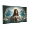 Puzzle de 300 pièces pour adultes - Jeu de prière de Jésus - Puzzle en bois - Décoration familiale - Parfait pour les cadeaux