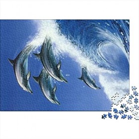 Puzzles pour Adultes 1000 Pièces Puzzles Difficiles pour Adultes, Jeu Difficile de Puzzle Impossible | Dauphin 38x26cm