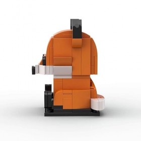 Micro blocs de construction, figurine de renard avec tête carrée 125 PCS Classic Cartoon Anime Mini blocs de construction, Na