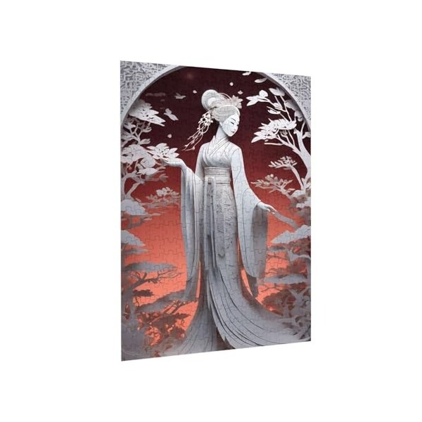 Puzzle de 300 pièces pour adultes Chinoiserie Jeu de difficulté Puzzle en bois Décoration familiale Parfait pour les cadeaux 