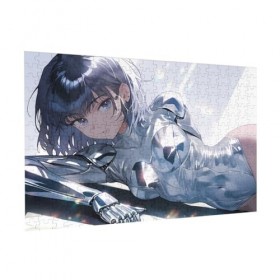 Puzzle de 300 pièces pour adultes Anime Girl Cyberpunk Jeu stimulant Puzzle en bois Décoration familiale Parfait pour les cad