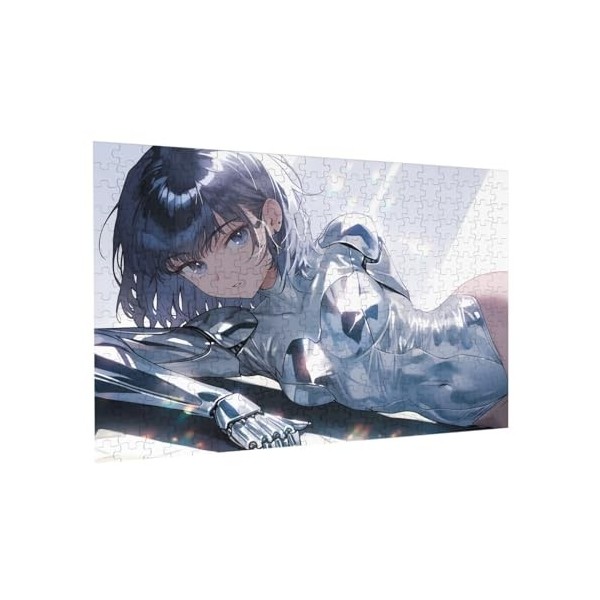 Puzzle de 300 pièces pour adultes Anime Girl Cyberpunk Jeu stimulant Puzzle en bois Décoration familiale Parfait pour les cad