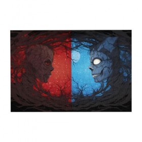 Puzzle de 300 pièces pour adultes - Rouge et bleu - Puzzle en bois - Décoration familiale - Parfait pour les cadeaux amusants