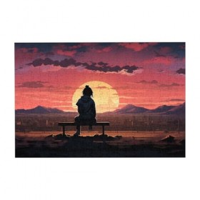 Puzzle de 300 pièces pour adultes - Banc de coucher de soleil - Puzzle en bois - Décoration familiale - Parfait pour les cade