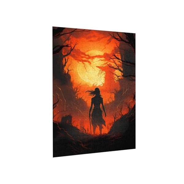 Puzzle de 300 pièces pour adultes Coucher de soleil Jeu difficile Puzzle en bois Décoration familiale Parfait pour les cadeau