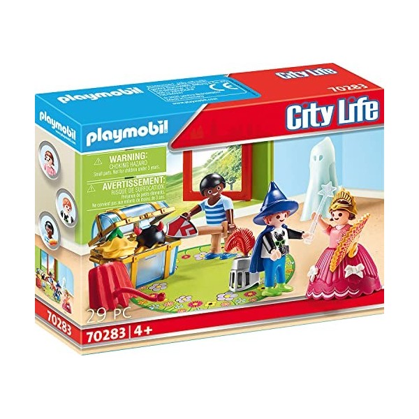 Playmobil 70283 Enfants et Malle de déguisements- City Life- Le Centre de Loisirs- Enfants Deguisement