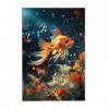 Puzzle de 300 pièces pour adultes Poisson difficile Puzzle en bois Décoration familiale Parfait pour les cadeaux amusants et 