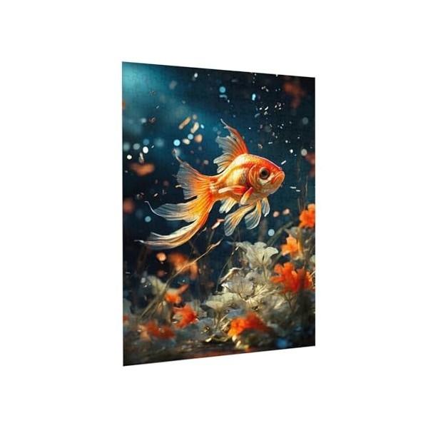 Puzzle de 300 pièces pour adultes Poisson difficile Puzzle en bois Décoration familiale Parfait pour les cadeaux amusants et 