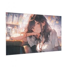 Puzzle de 300 pièces pour adultes, écolière, jeu de défis, puzzle en bois, décoration familiale, parfait pour les cadeaux amu