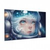 Puzzle de 300 pièces pour adultes Astronaute Girl Jeu de défi Puzzle en bois Décoration familiale Parfait pour les cadeaux am