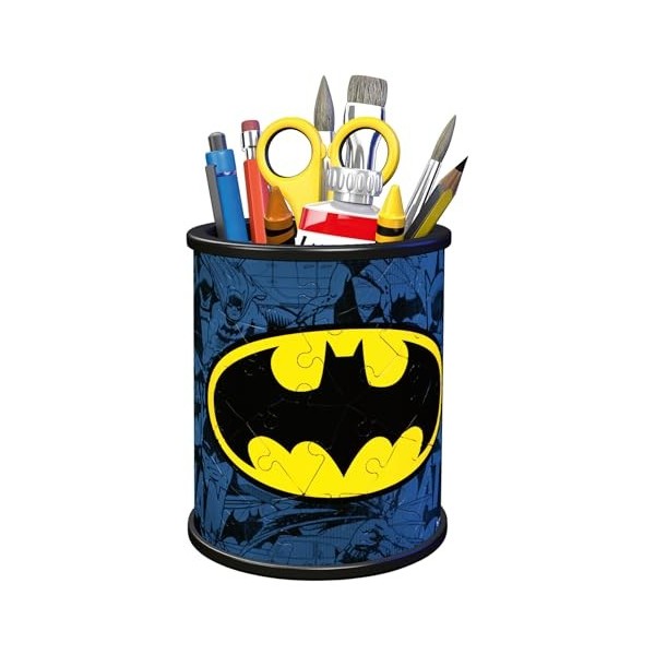 Ravensburger - Puzzle 3D Pot à Crayons - Batman - A partir de 6 ans - 54 pièces numérotées à assembler sans colle - Accessoir