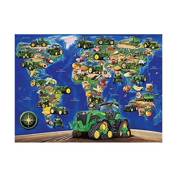 Ravensburger - Puzzle Enfant - Puzzle 300 p XXL - Le monde John Deere - Dès 9 ans - 12984