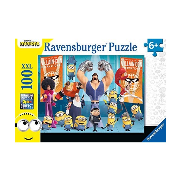 Ravensburger - Puzzle Enfant - Puzzle 100 p XXL - Gru et les Minions - Minions 2 - Dès 6 ans - 12915