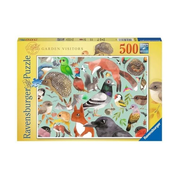 Ravensburger - Puzzle Adulte - Puzzle 500 p - Les visiteurs du jardin / Matt Sewell - 17137