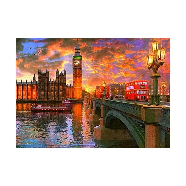 Ravensburger Puzzle Londres Westminster Sunset 1000 pièces pour Adultes et Enfants à partir de 12 Ans