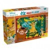 Lisciani, Maxi Puzzle pour enfants a partir de 4 ans, 60 pièces, 2 en 1 Double Face Recto / Verso avec le dos à colorier - Di