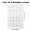 Puzzle vide, Xerteam 10 feuilles de 15 × 10 cm - Puzzle vierge personnalisé - Puzzle vierge à peindre - Puzzle DIY pour enfan