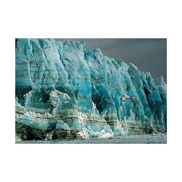 Clementoni National Geographic-Hubbard Glacier-1000 Pièces-Puzzle, Divertissement pour Adultes-Fabriqué en Italie, 39731