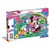 Clementoni - 23708 - Supercolor Puzzle - Minnie Happy Helpers - 104 Maxi Pièces - Disney