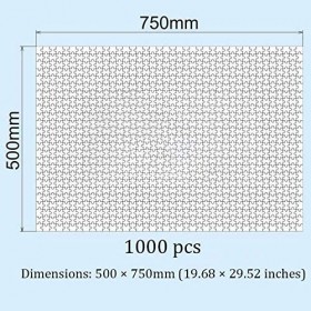 HNIMLL Puzzle Adulte en Bois 1000 Pièces Corse sur Les Roches Accueil Jeu Art Déco Éducatif