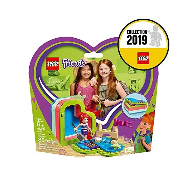 LEGO®-Friends La boîte cœur dété de Mia Jouet pour Fille et Garçon à Partir de 6 Ans et Plus, 85 Pièces 41388